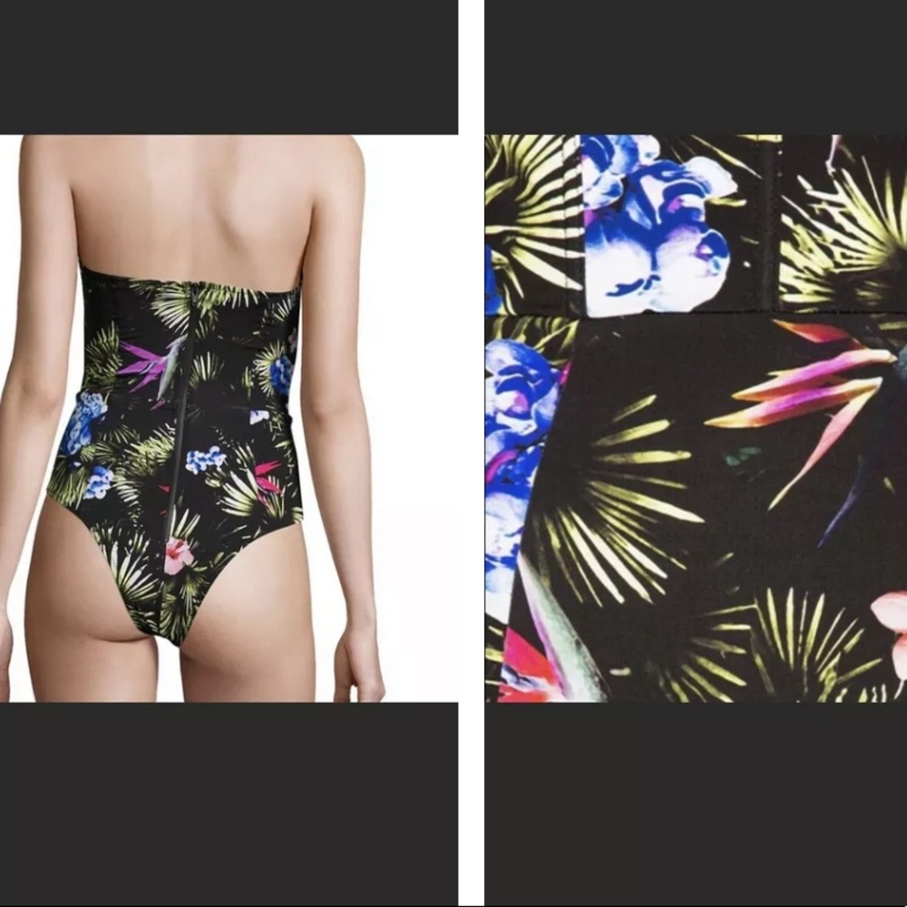 Fleur du Mal Tropical Strapless Onepiece Xs - Picture 4 of 4
